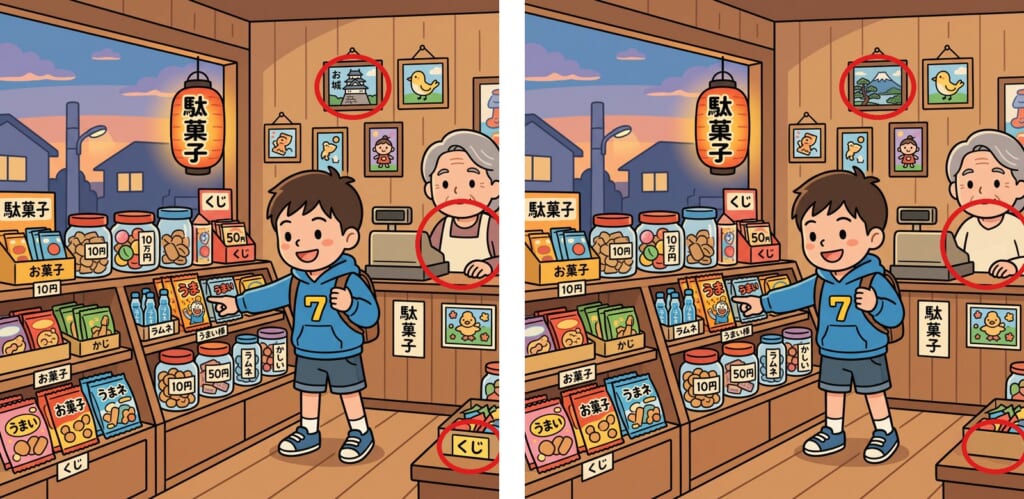 間違い探し 第7問の答え