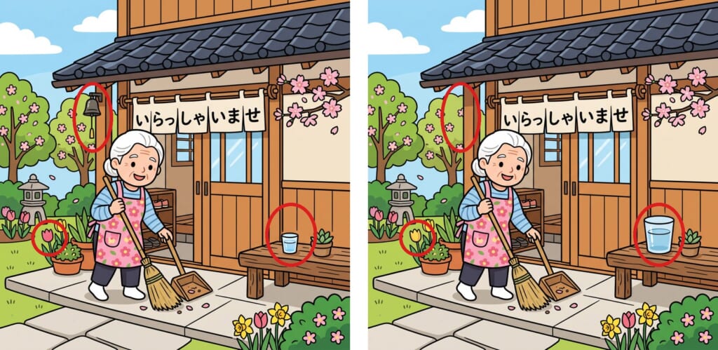 間違い探し 第2問の答え
