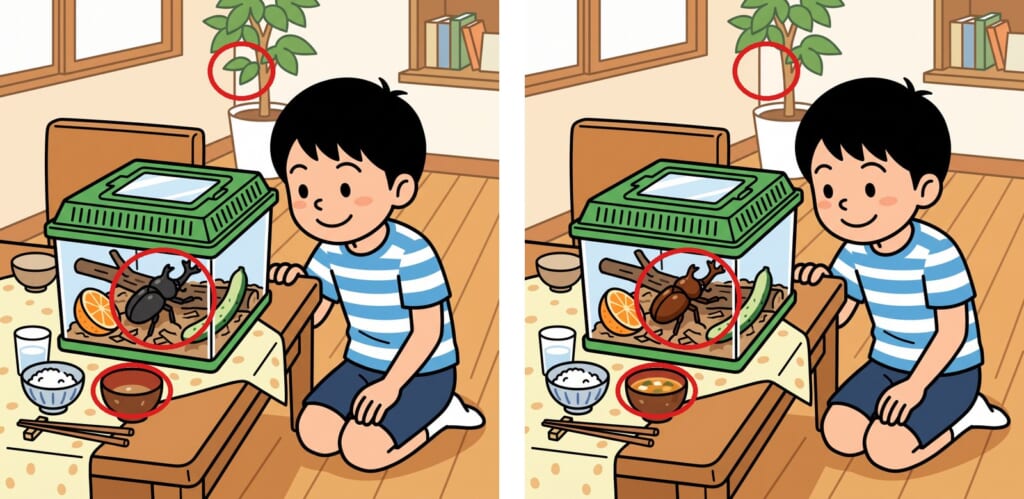 間違い探し 第7問の答え