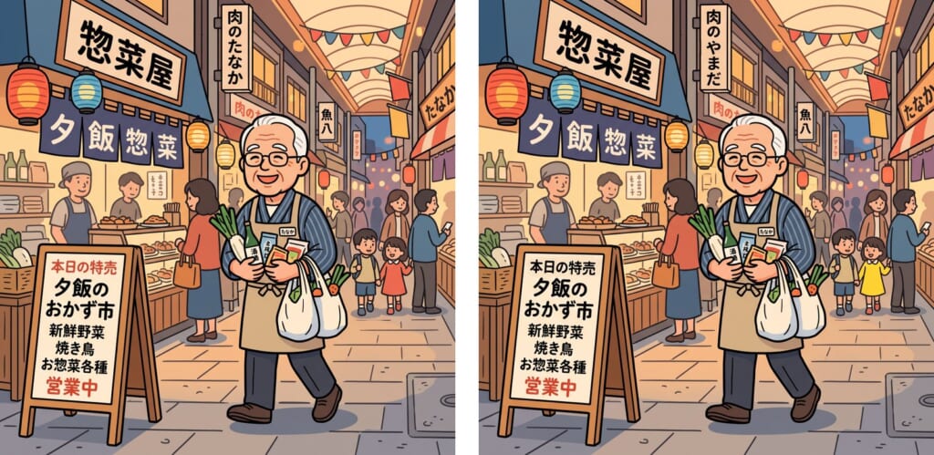 間違い探し 第1問