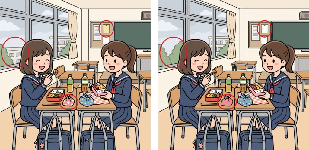 間違い探し 第6問の答え