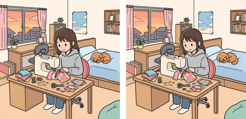 間違い探し 第6問