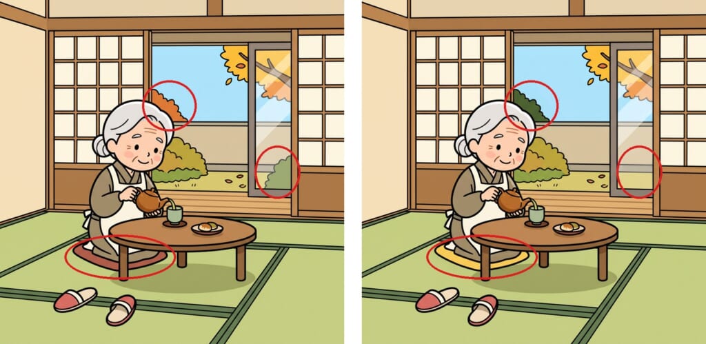 間違い探し 第2問の答え