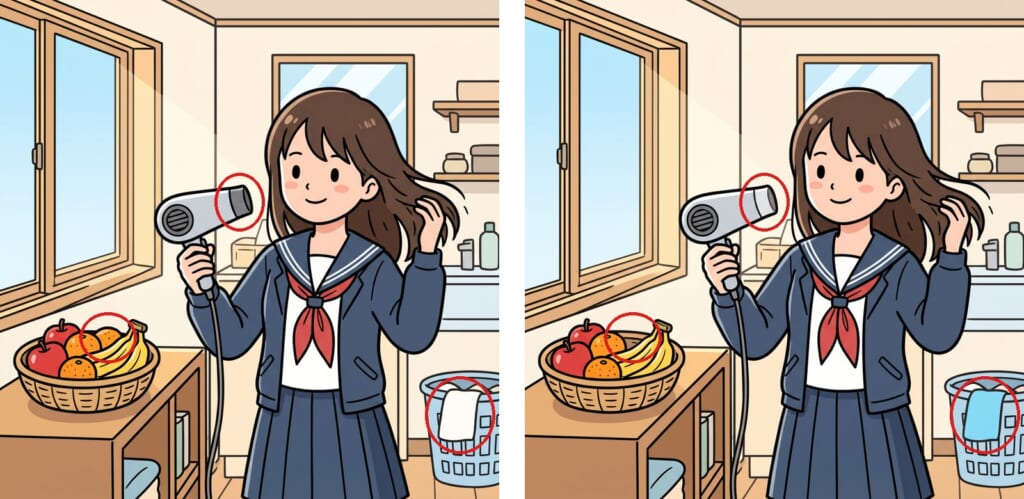 間違い探し 第6問の答え
