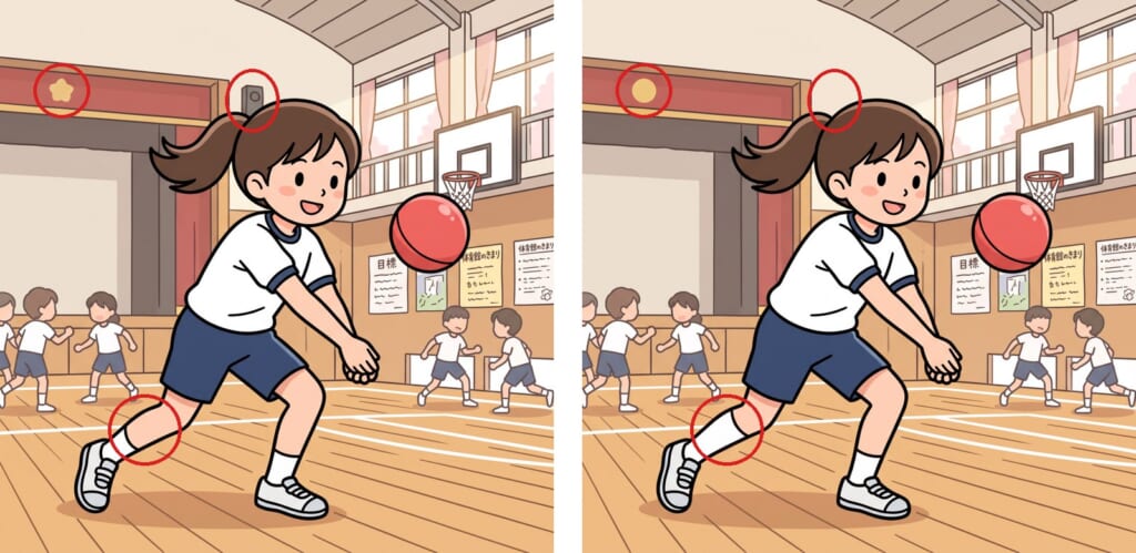 間違い探し 第8問の答え