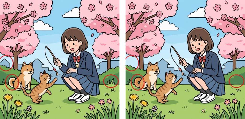 間違い探し 第6問の答え