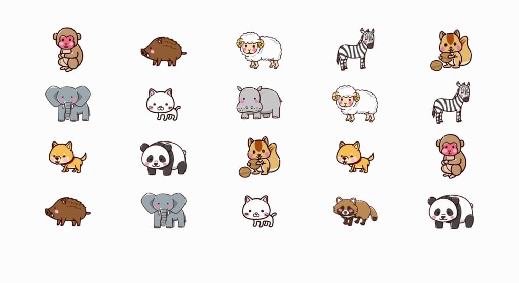 1つだけ探し 第1問 動物