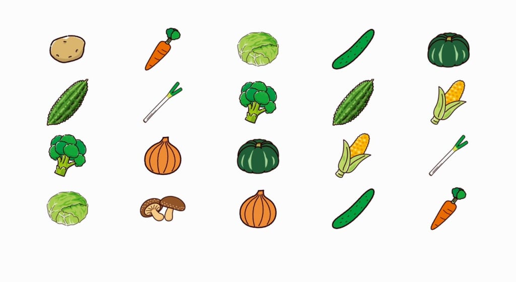 1つだけ探し 第2問 野菜