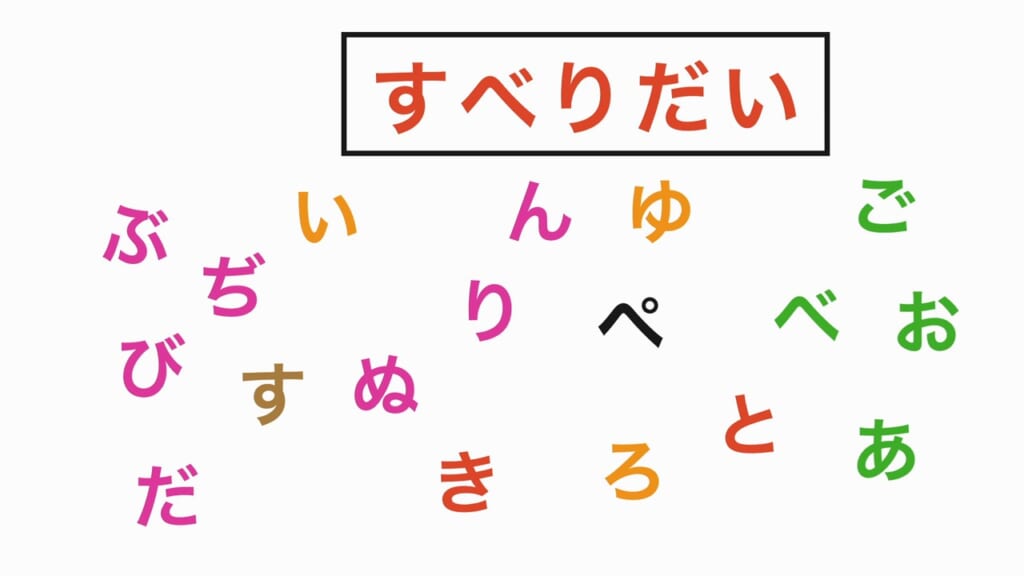 言葉探し 第4問 すべりだい