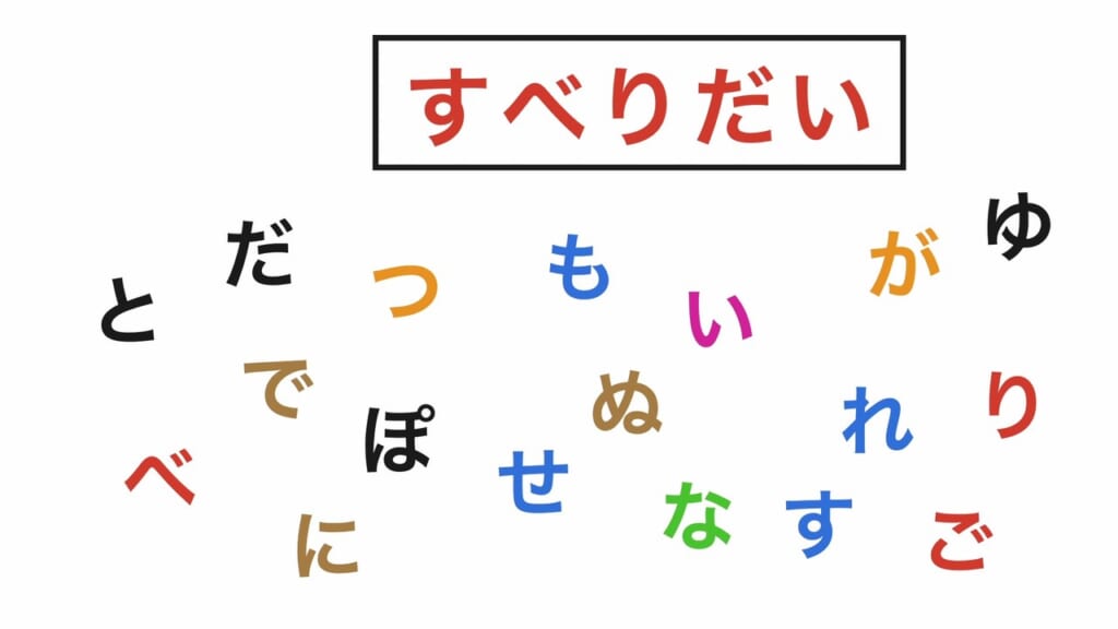 言葉探し 第4問 すべりだい