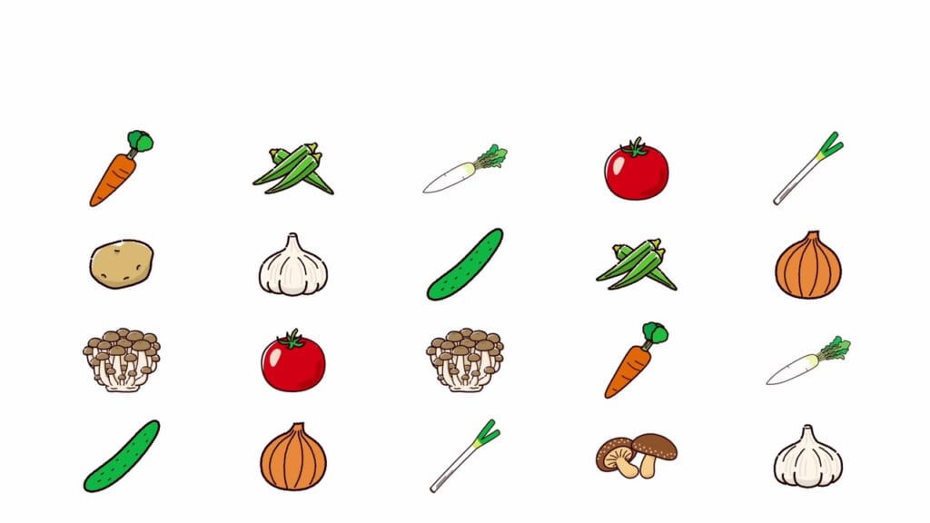 1つだけ探し 第2問 野菜